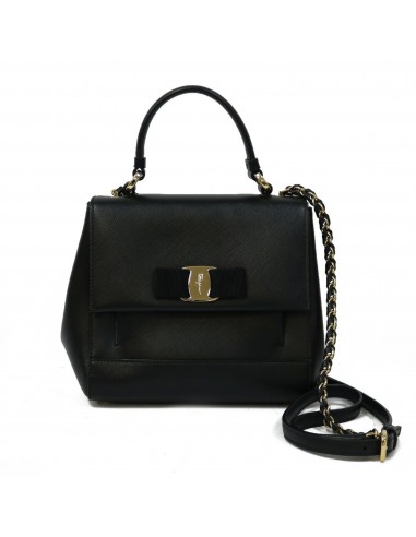 Salvatore Ferragamo Shoulder Bag Vala Ribbon Black 2 - 3 jours ouvrés.