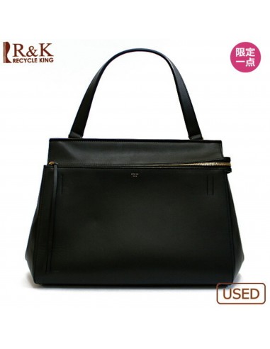 CELINE Edge Tote Bag Leather Black Celine Ladies specialprice2505 2024