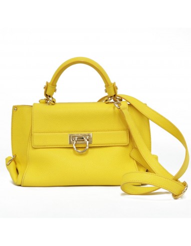 Salvatore Ferragamo Handbag Small Sophia Bag Yellow Ladies Jusqu'à 80% De Réduction