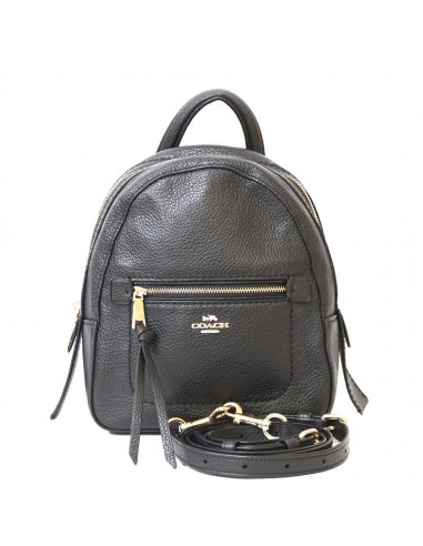 COACH coach rucksack daypack 2way shoulder bag black ladies leather paiement sécurisé