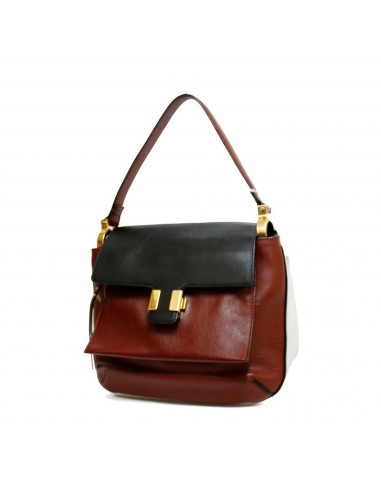 Chloé Chloe Shoulder Bag Brown Women's Leather Fin de série