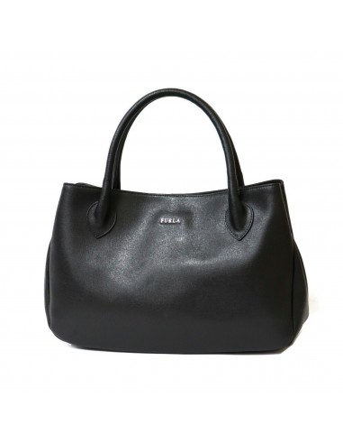 Furla Nyron Handbag Black Women's Leather Nylon de la marque