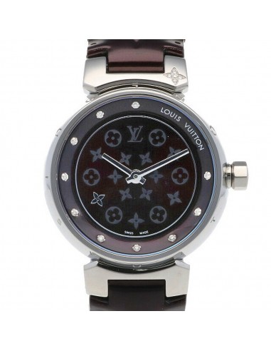 Louis Vuitton LOUIS VUITTON Tambour Disc Amarant Diamon Watch SS Q012M3 Mens Le MVP de beaucoup