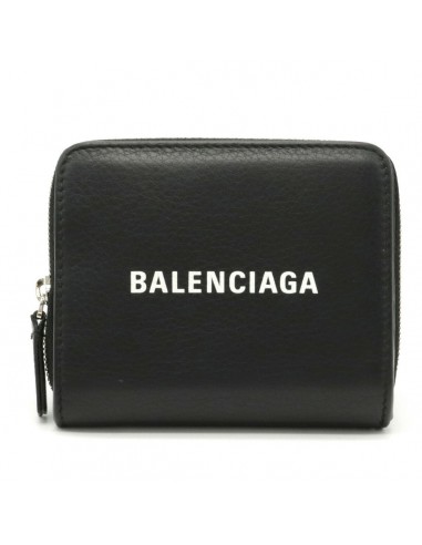 Balenciaga EVERYDAY Everyday Billfold Bi-Fold Wallet Leather NERO Black 551933 Le MVP de beaucoup