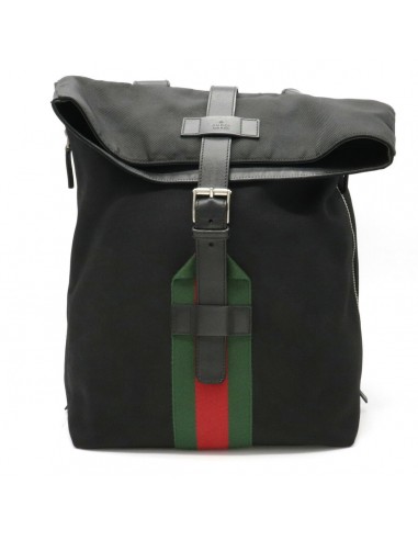 Gucci Band Black Techno Canvas Backpack RuckSac Leather Green Red 337075 2 - 3 jours ouvrés.