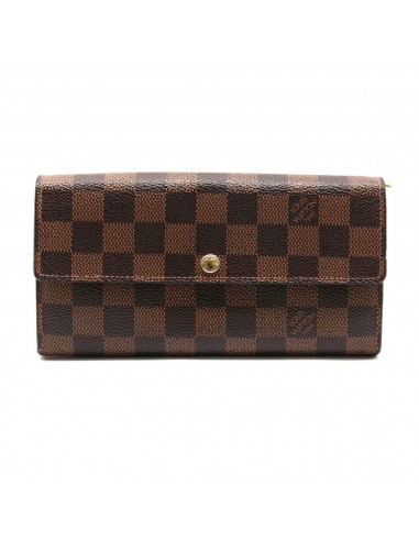 Louis Vuitton LOUIS VUITTON Portofeuil Sara 10 Damier Long Wallet Unisex Amélioration de cerveau avec