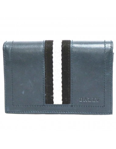 BALLY Bally Card Case Blue Mens Leather la livraison gratuite