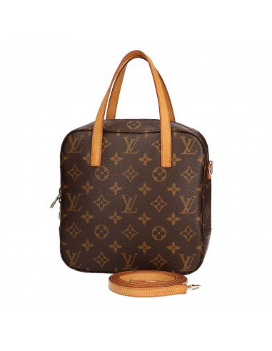 Louis Vuitton LOUIS VUITTON Spontini Monogram Handbag Brown Ladies pas cher 