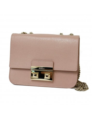 Furla Shoulder Bag Pink Women's Leather de technologie